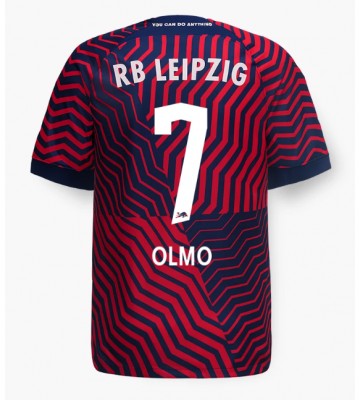 RB Leipzig Dani Olmo #7 Udebanetrøje 2023-24 Kort ærmer